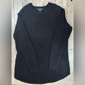 Ralph Lauren Black Acrylic Sweater Plus 1X